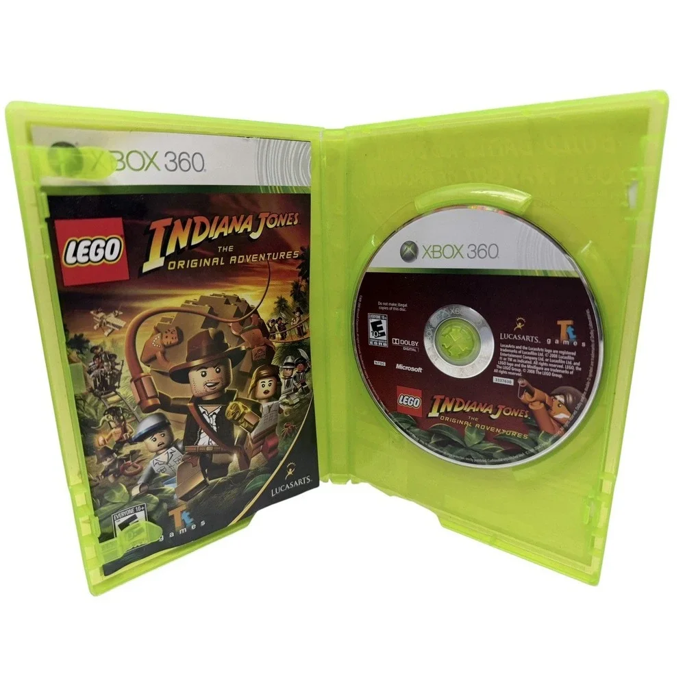 LEGO Indiana Jones The Original Adventures Xbox 360 Complete CIB Tested Damaged